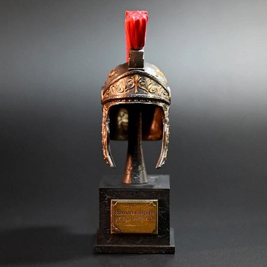 ALDO Arts & Entertainment > Hobbies & Creative Arts > Collectibles > Scale Models Ancient Roman Ogfficer Helmet Desktop Statue