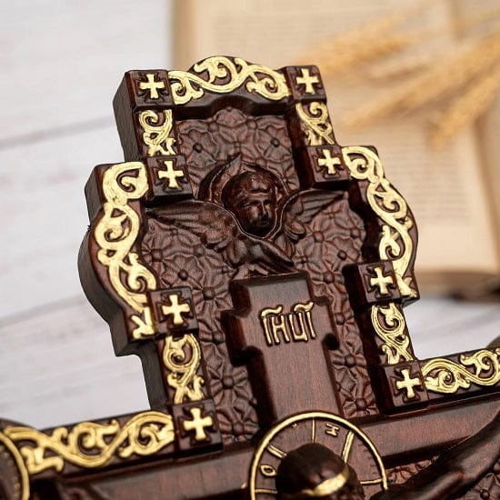 ALDO Artwork> Sculptures & Statues Crucifix INRI Christian Catholic Jesus Crucifixion Scene Wood Hand Carved Statue (Copy)