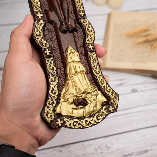 ALDO Artwork> Sculptures & Statues Crucifix INRI Christian Catholic Jesus Crucifixion Scene Wood Hand Carved Statue (Copy)