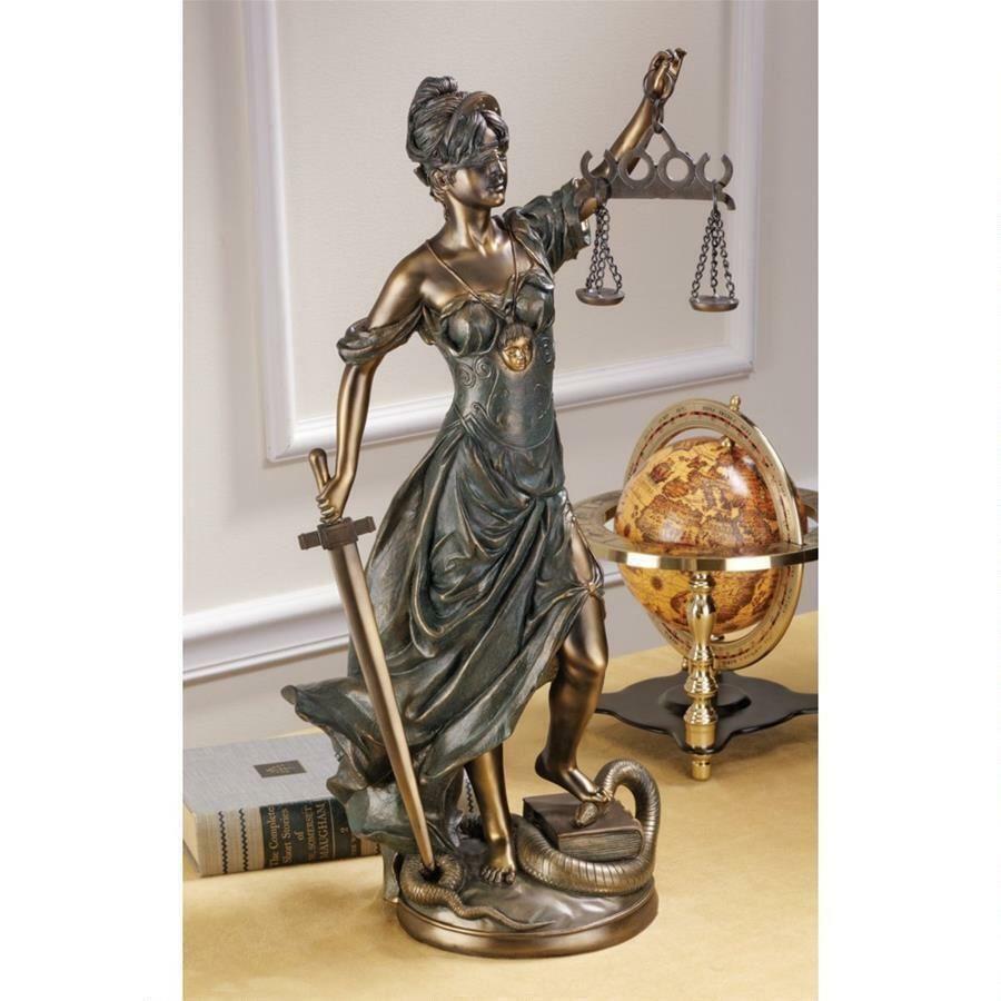 ALDO Artwork Sculptures & Statues Greek Goddess of Blind Justice Themis Small Statue