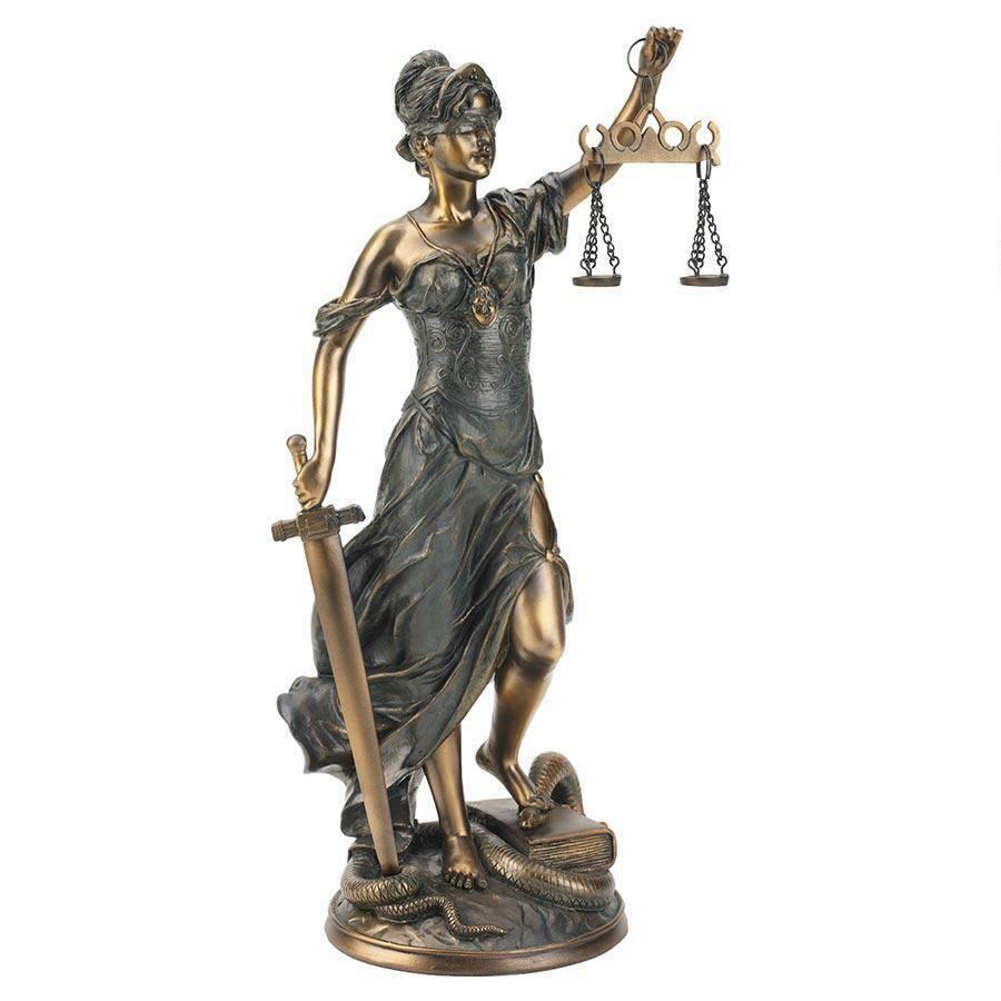 ALDO Artwork Sculptures & Statues Greek Goddess of Blind Justice Themis Small Statue