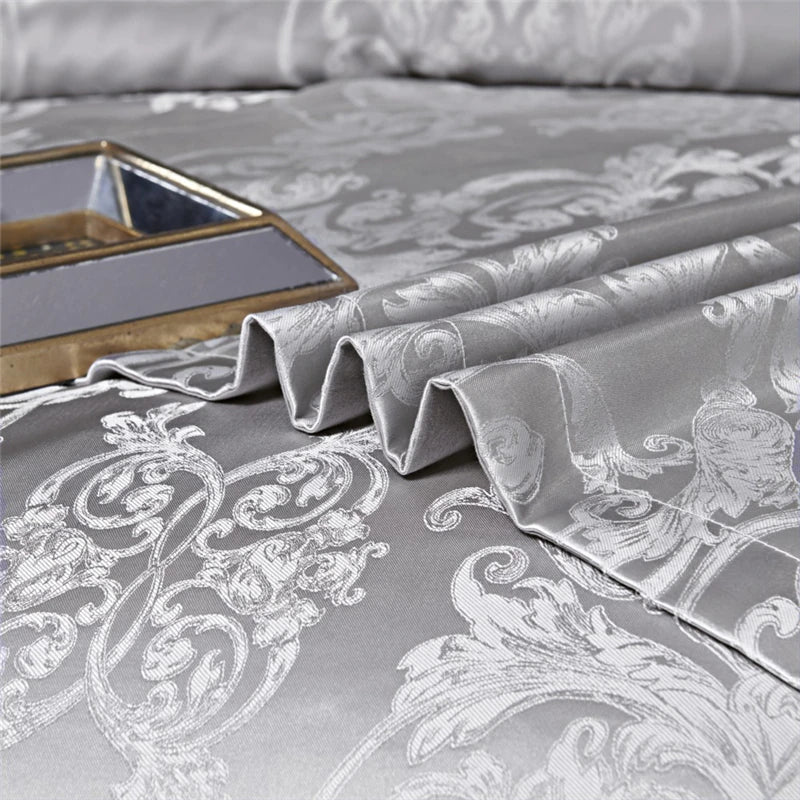 ALDO Bedding >Comforters & Sets Luxury Gray Palace Quilt Duvet Bedding Set & Pillowcases