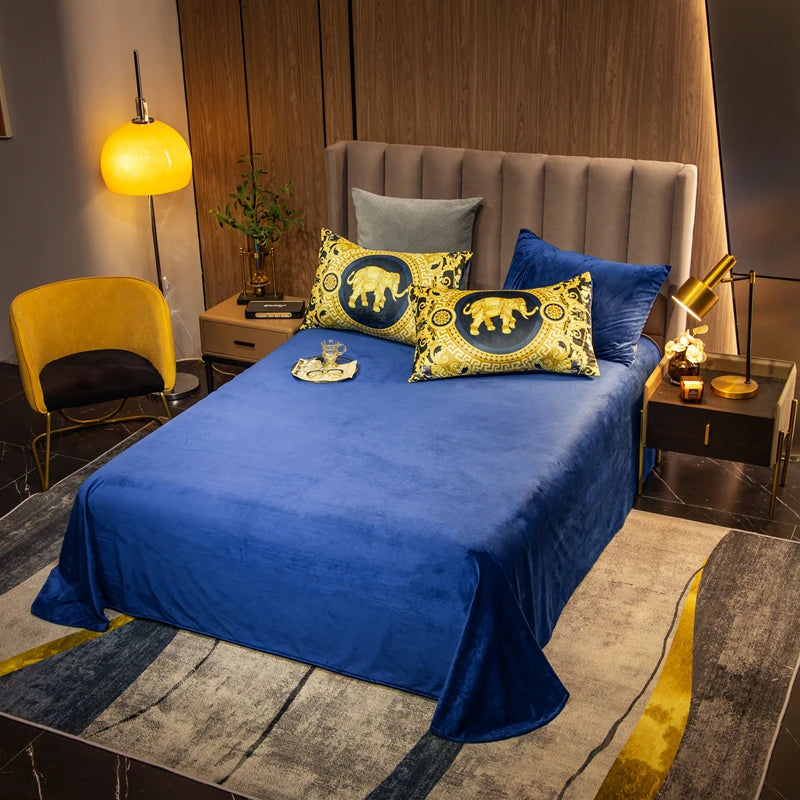 ALDO Bedding >Comforters & Sets Luxury Versace Style Luxury Egyptian Cotton Duvet Bedding Set with Embroidery