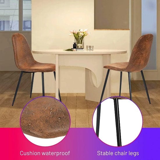 ALDO Chairs Modern Lounge Kitchen Dining Upholstered Seat Chairs Set of 4