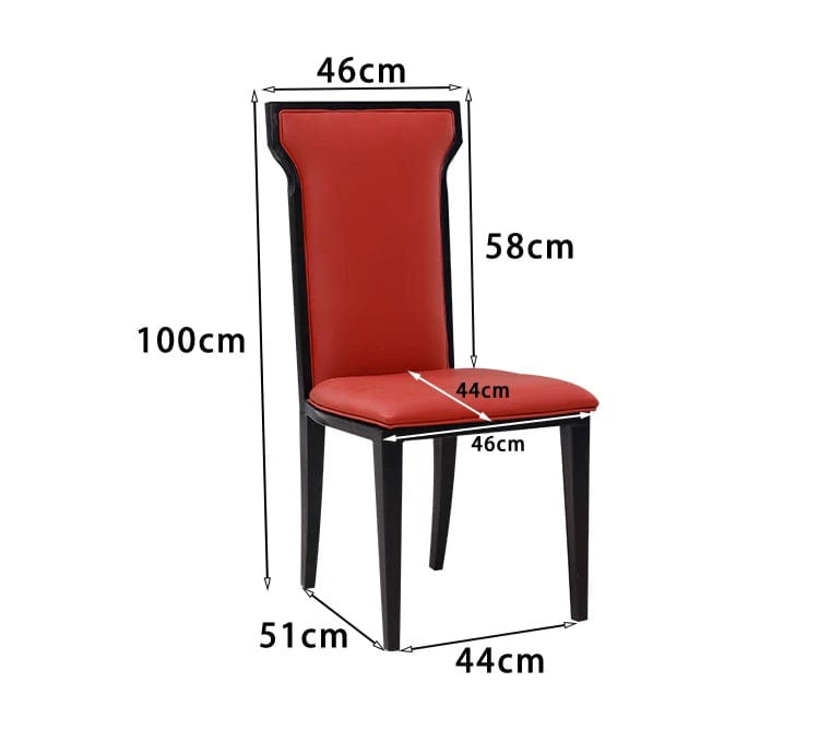 ALDO Chairs Premium Italian Vintage Floral Design Dining Chairs with Faux Leather By Sillas De Comedor