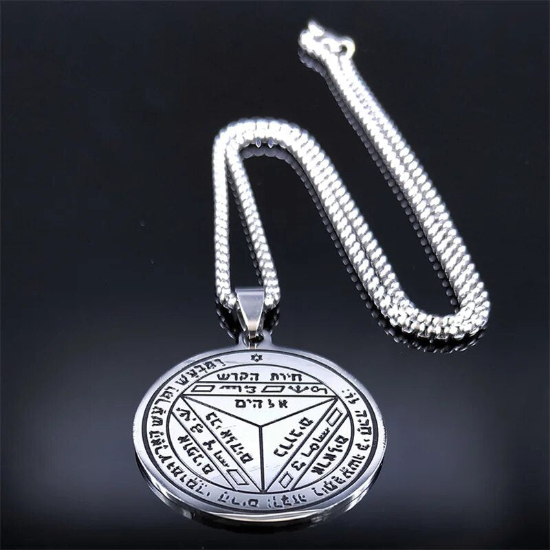 ALDO Clothing Accessories > Sunglasses King Solomon Seventh Pentacle of Saturn Secred Seals Amulet Pendant Open Best Life Opportunity for You