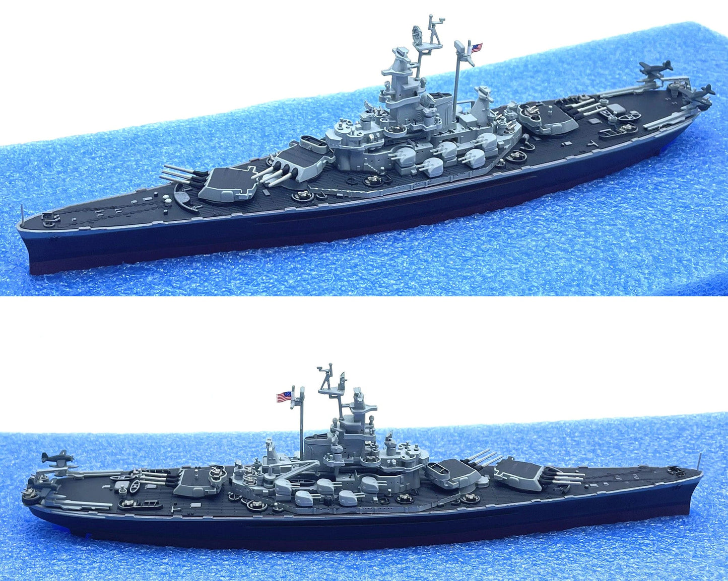 ALDO Creative Arts Collectibles Scale Model 16"Long x 3"Wide / NEW / diecast metal US Navy Battleship MassachusettsBB-59 Desk Display WWII Ship Diecast Model