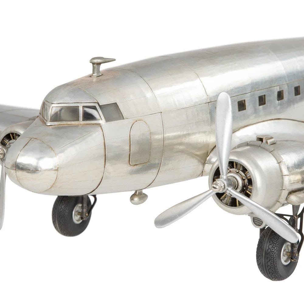 ALDO Creative Arts> Collectibles> Scale Model Airplane Dakota Douglas DC-3 Plane Deck Top Aluminum Model