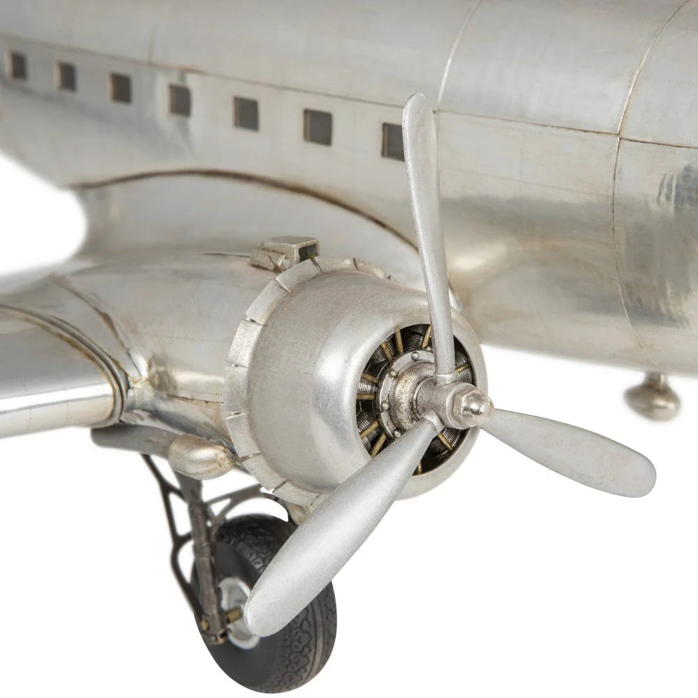 ALDO Creative Arts> Collectibles> Scale Model Airplane Dakota Douglas DC-3 Plane Deck Top Aluminum Model