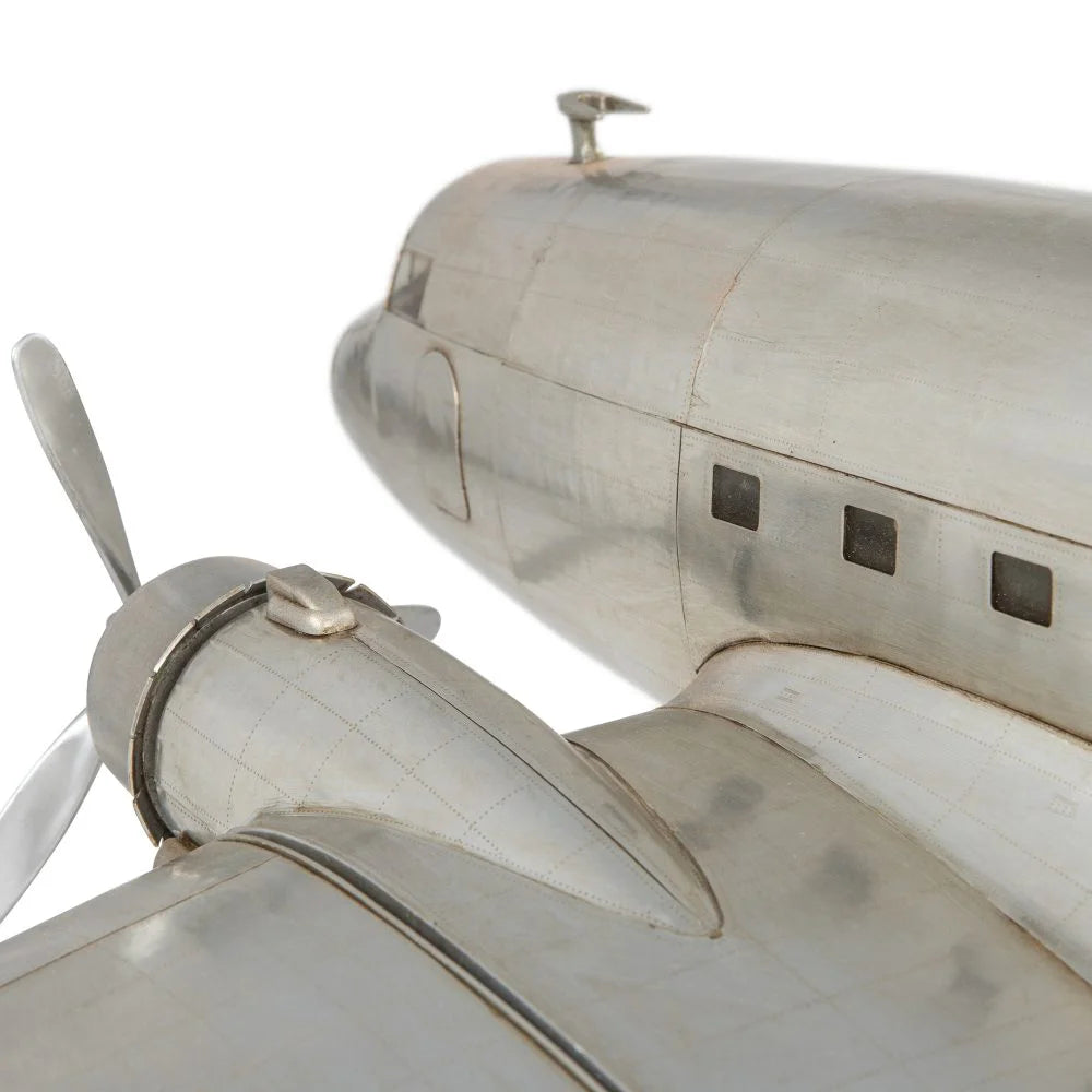 ALDO Creative Arts> Collectibles> Scale Model Airplane Dakota Douglas DC-3 Plane Deck Top Aluminum Model