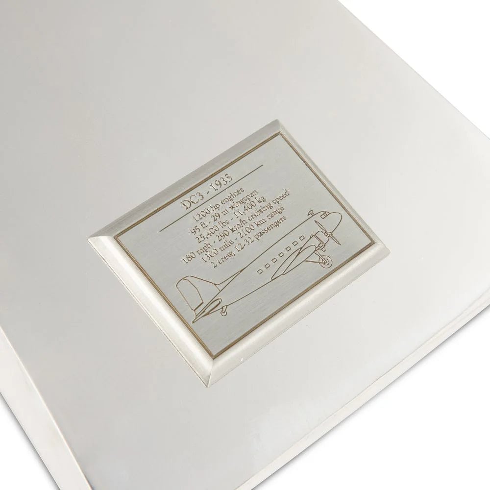 ALDO Creative Arts> Collectibles> Scale Model Airplane Dakota Douglas DC-3 Plane Deck Top Aluminum Model