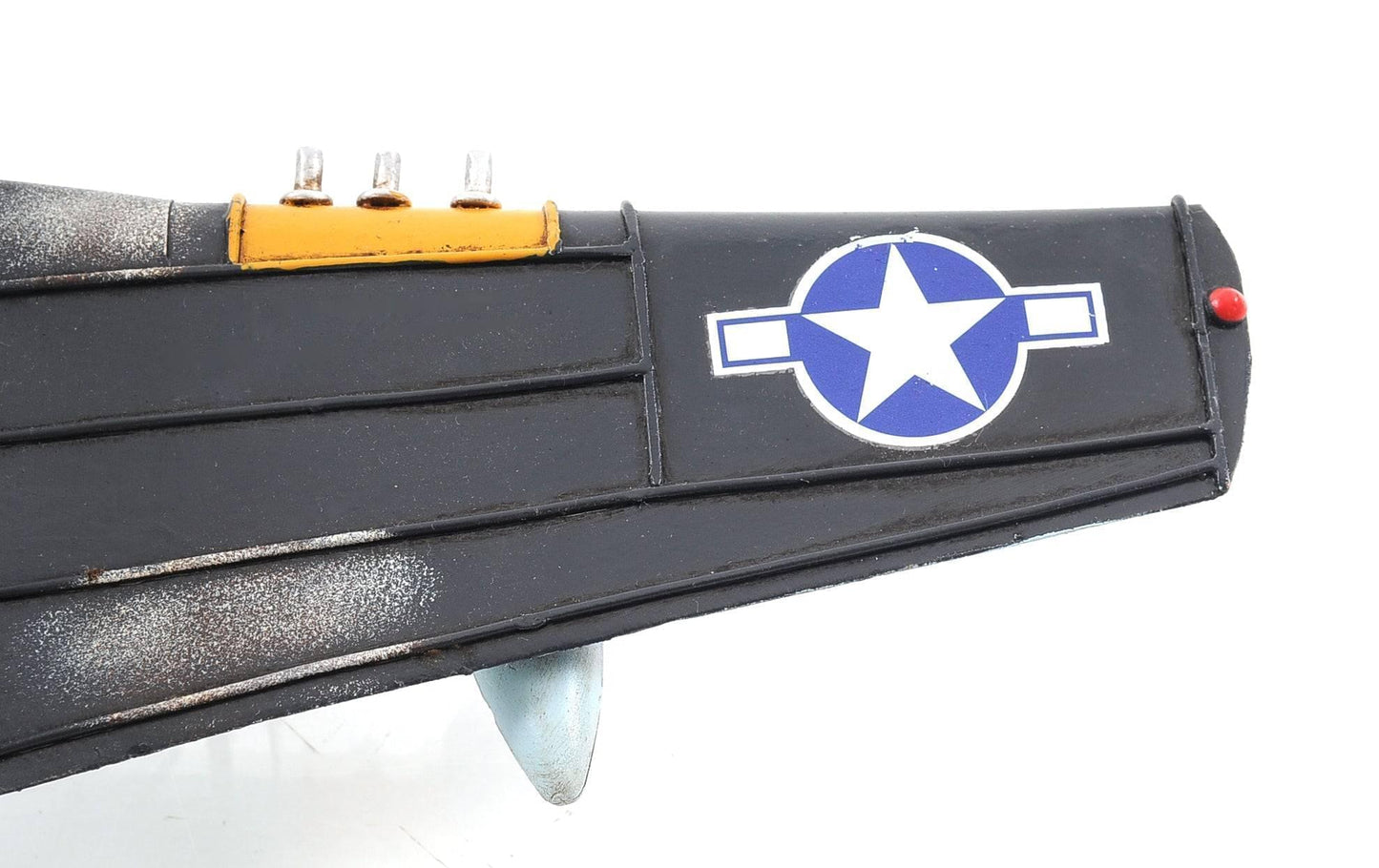 ALDO Creative Arts Collectibles Scale Model Airplane U.S. Air Force P-51 Mustang WWII Fighter Deck Top Metal Model