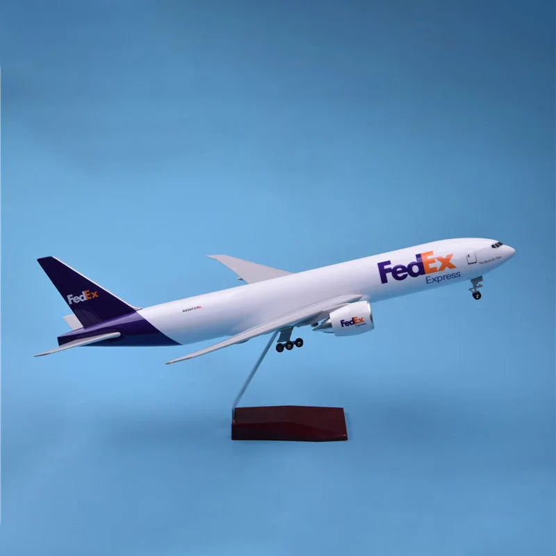 ALDO Creative Arts Collectibles Scale Model FedEx Boeing 777 B777 Cargo Airlines Diecast Model Aircraft With Landing Gears