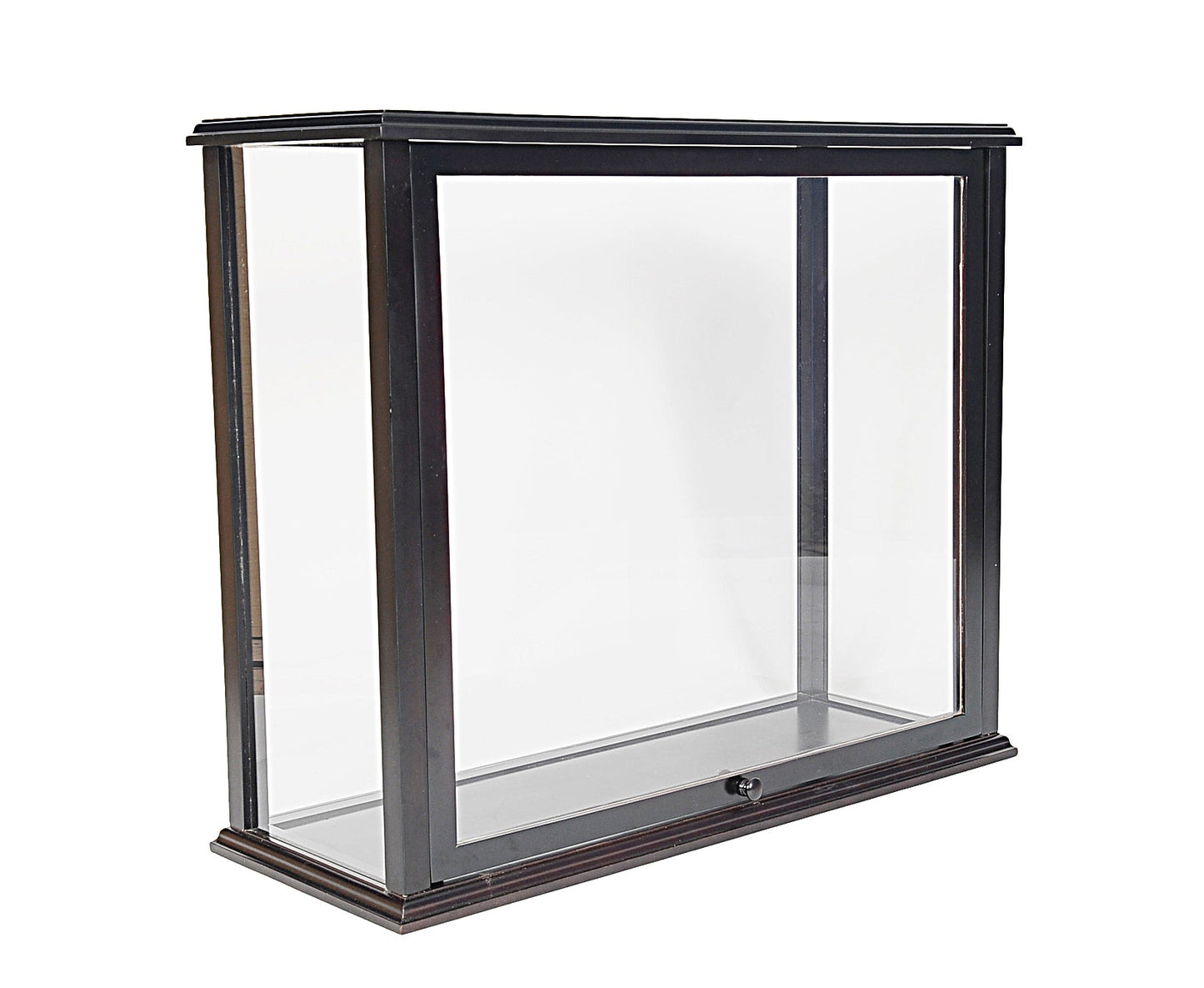 ALDO Creative Arts Collectibles Scale Model Outside: L: 35.4 W: 13.5 H: 29.5 Inches Inside: L: 32.5 x W: 12 x H: 29 inches. / NEW / Mahogany Wood with Plexiglass Panels Display Case Front Open Table Top Wood with Plexiglass Panels Cabinet for Midsize Tall Ship and BoatsModels