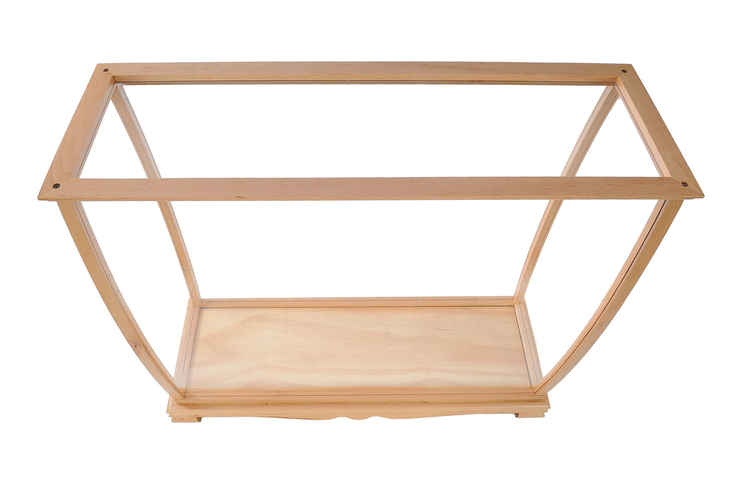 ALDO Creative Arts Collectibles Scale Model Outside : L: 36 W: 13 H: 31.5 Inches / Inside : L: 32.5 x W: 12 x H: 29 inches. / NEW / Mahogany Wood and with Plexiglass Panels Display Case Wood with Plexiglass Panels Cabinet for Midsize Tall Ship Models Clear Finish