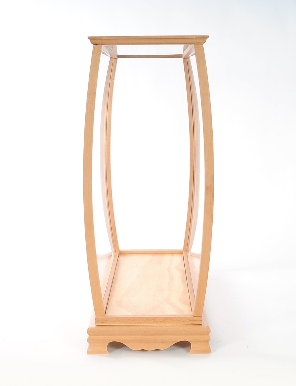 ALDO Creative Arts Collectibles Scale Model Outside : L: 36 W: 13 H: 31.5 Inches / Inside : L: 32.5 x W: 12 x H: 29 inches. / NEW / Mahogany Wood and with Plexiglass Panels Display Case Wood with Plexiglass Panels Cabinet for Midsize Tall Ship Models Clear Finish