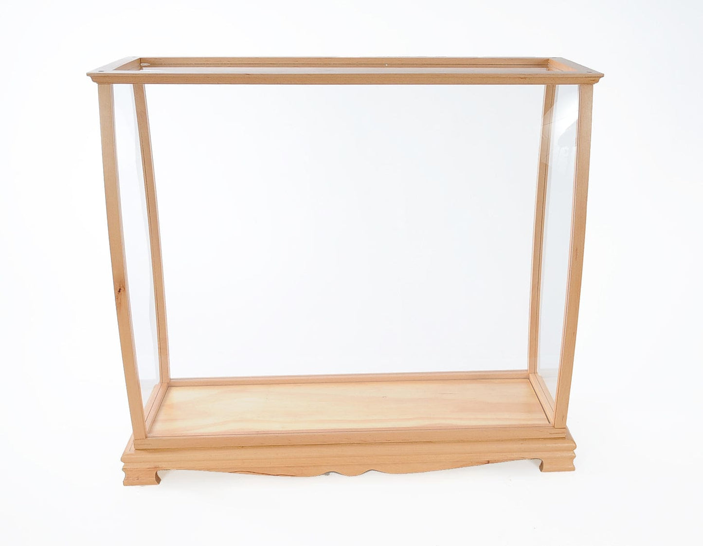 ALDO Creative Arts Collectibles Scale Model Outside : L: 36 W: 13 H: 31.5 Inches / Inside : L: 32.5 x W: 12 x H: 29 inches. / NEW / Mahogany Wood and with Plexiglass Panels Display Case Wood with Plexiglass Panels Cabinet for Midsize Tall Ship Models Clear Finish