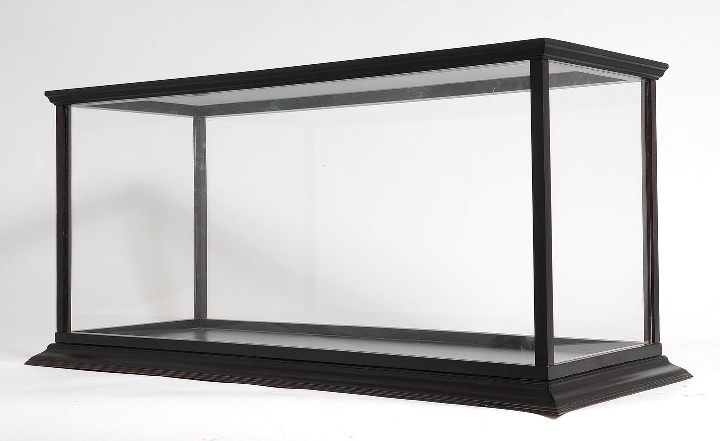 ALDO Creative Arts Collectibles Scale Model Outside : L: 37.5 W: 14 H: 15 Inches / Inside : 36L x 12W x 13.5H inches. / NEW / Mahogany Wood and with Plexiglass Panels Display Case Large Wood with Plexiglass Panels Table Top Cabinet for Speed Boat Models