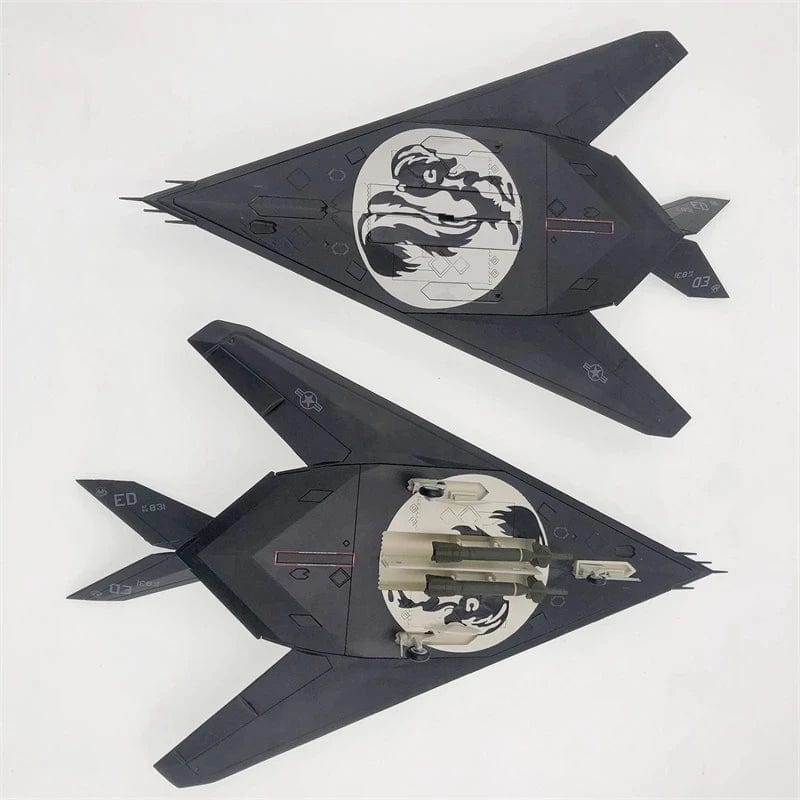 ALDO Creative Arts Collectibles Scale Model United States Airforce Airplane F117 Nighthawk Stealth Fighter Diecast Model Aircraft