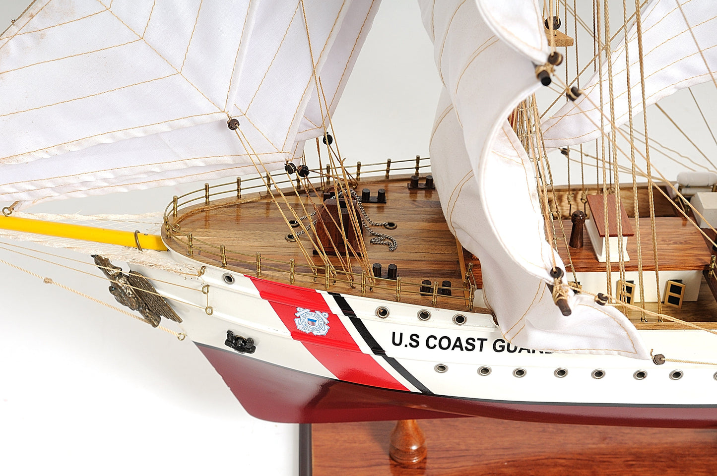 ALDO Creative Arts Collectibles Scale Model US. Coast Guard Eagle E.E. Exclusive Edition Sailboat Wood Model Assembled