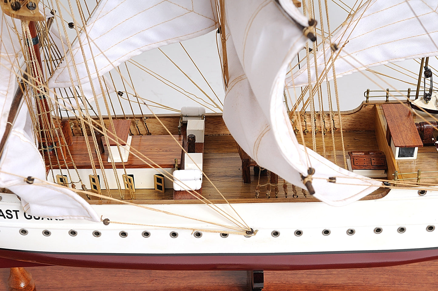 ALDO Creative Arts Collectibles Scale Model US. Coast Guard Eagle E.E. Exclusive Edition Sailboat Wood Model Assembled