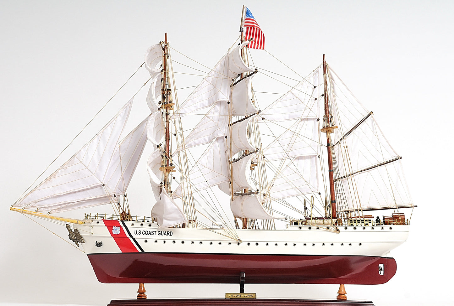 ALDO Creative Arts Collectibles Scale Model US. Coast Guard Eagle E.E. Exclusive Edition Sailboat Wood Model Assembled