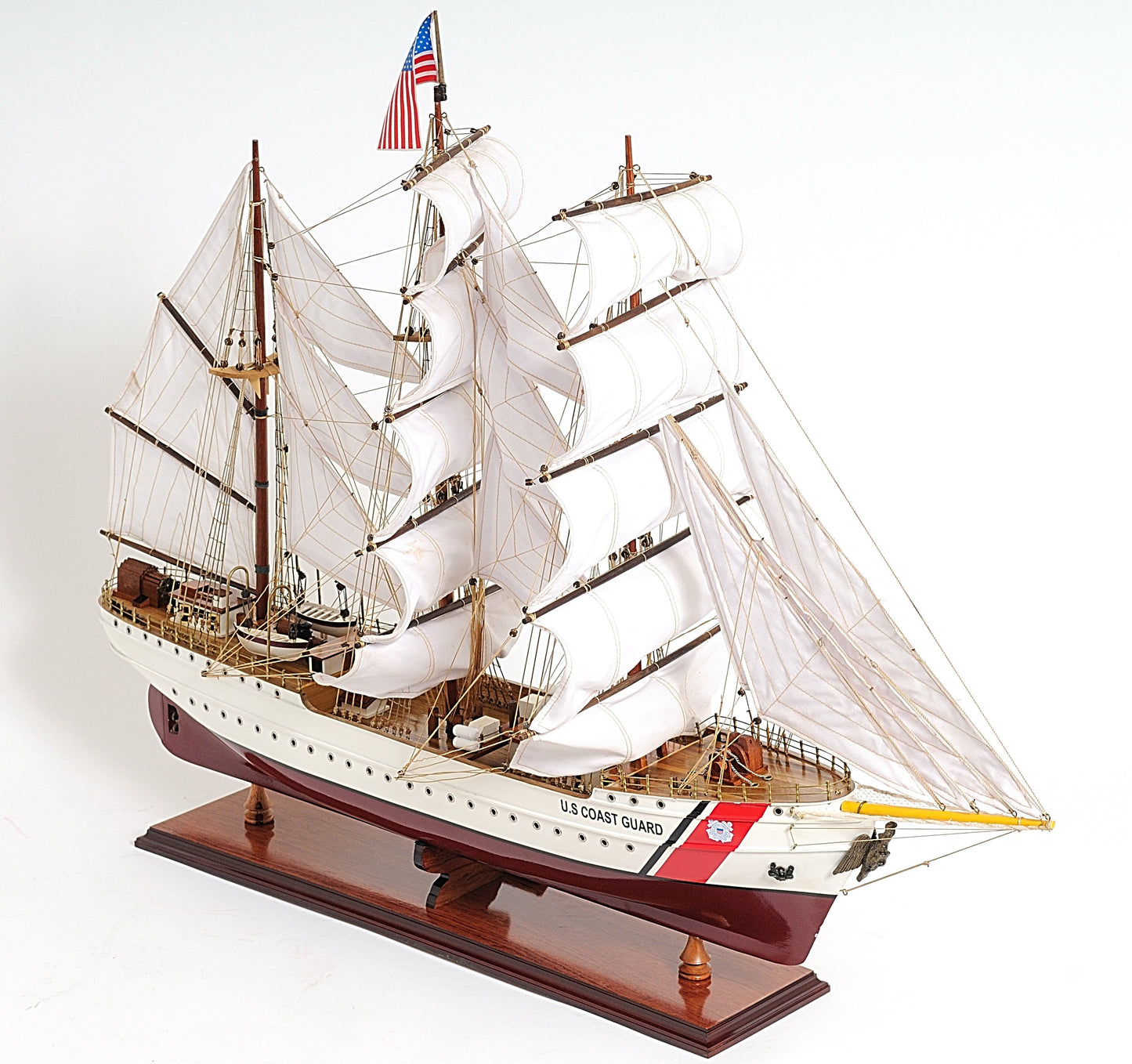 ALDO Creative Arts Collectibles Scale Model US. Coast Guard Eagle E.E. Exclusive Edition Sailboat Wood Model Assembled