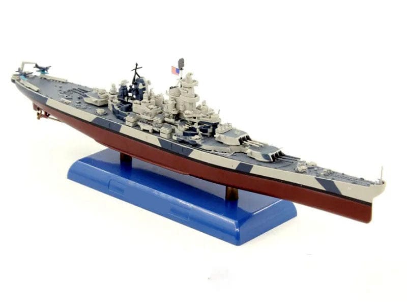 ALDO Creative Arts Collectibles Scale Model USN Battleship USS USS Iowa BB-61 Desk Display WWII Large Military Alloy Model Ship With Display Assembly