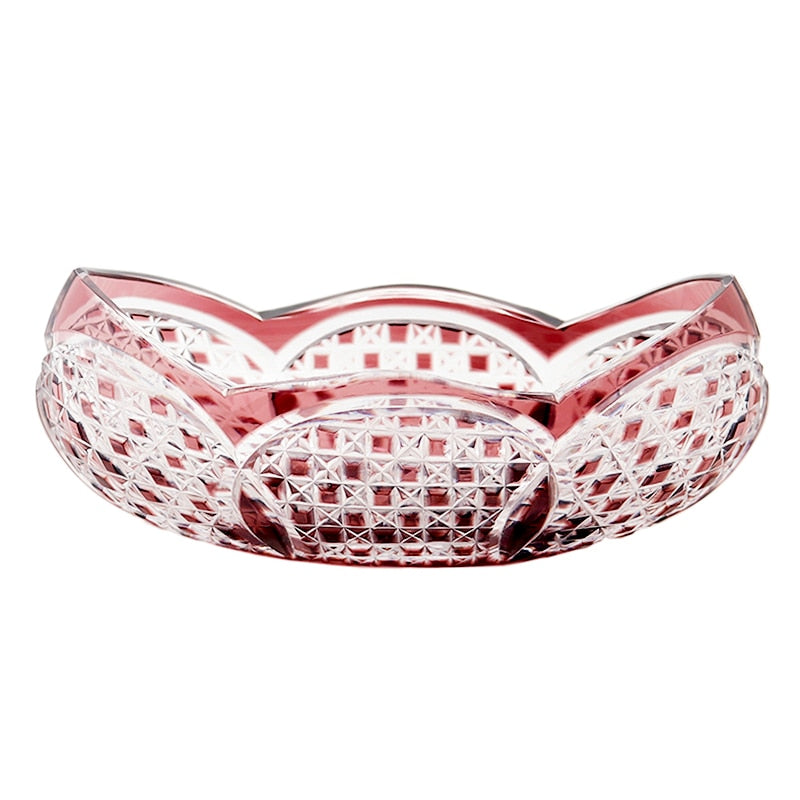 ALDO Creative Arts >Pottery Luxury Elegant Hand Carved Bohemian Czech Style Crystal Engraving Hand Cut Centerpiece Vase
