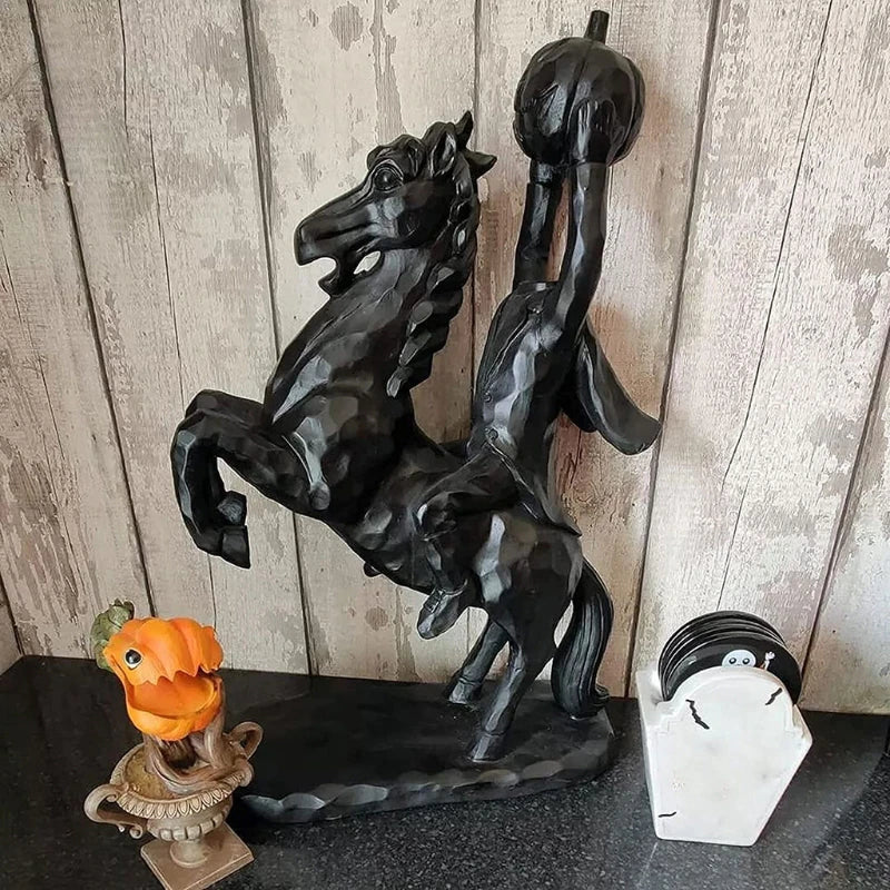 ALDO Décor>Artwork>Sculptures & Statues 8.25×4.74×3.56inch / NEW / resin Headless Horseman Halloween Statue