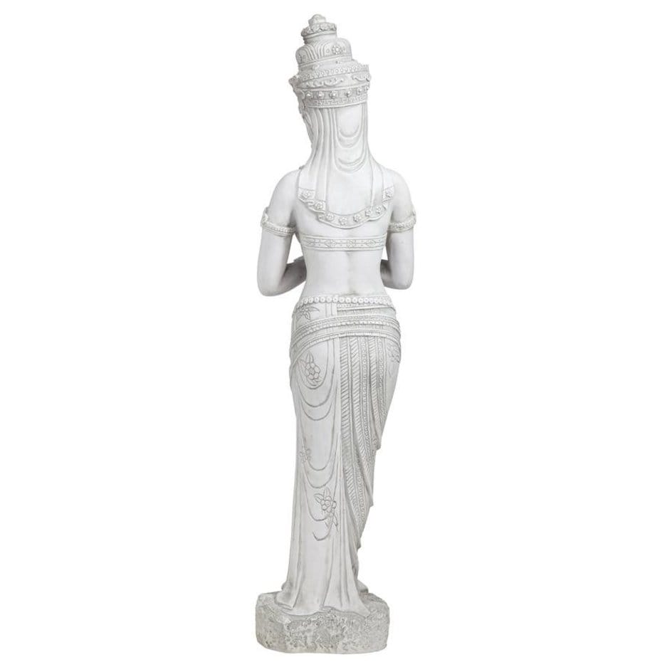 ALDO Décor>Artwork>Sculptures & Statues 8.5"Wx6"Dx35"H / NEW / resin Thai Teppanom Beautiful Being Medium Asian Buddhist Zen Garden Statue