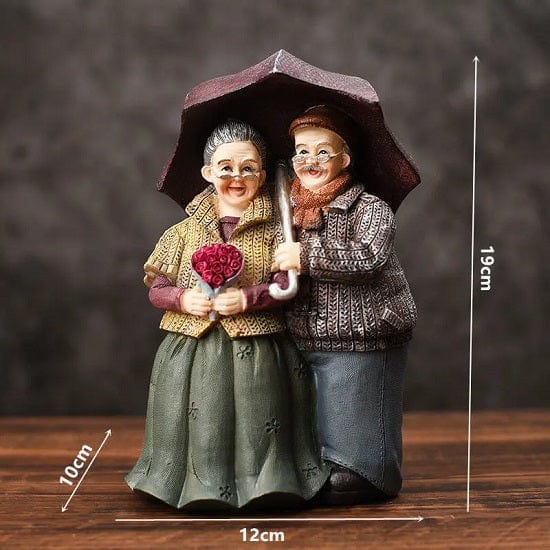 ALDO Décor>Artwork>Sculptures & Statues A Love is Forever Couple Lovers Grandparents Miniatute Statues