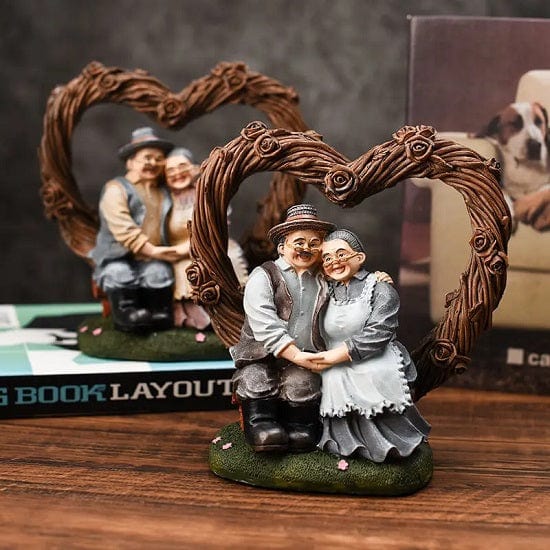 ALDO Décor>Artwork>Sculptures & Statues A Love is Forever Couple Lovers Grandparents Miniatute Statues