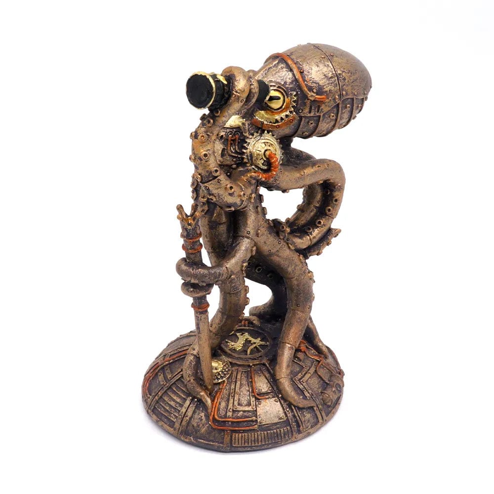 ALDO Décor>Artwork>Sculptures & Statues Steampunk Seabed Hiker Octopus Figurine Statue
