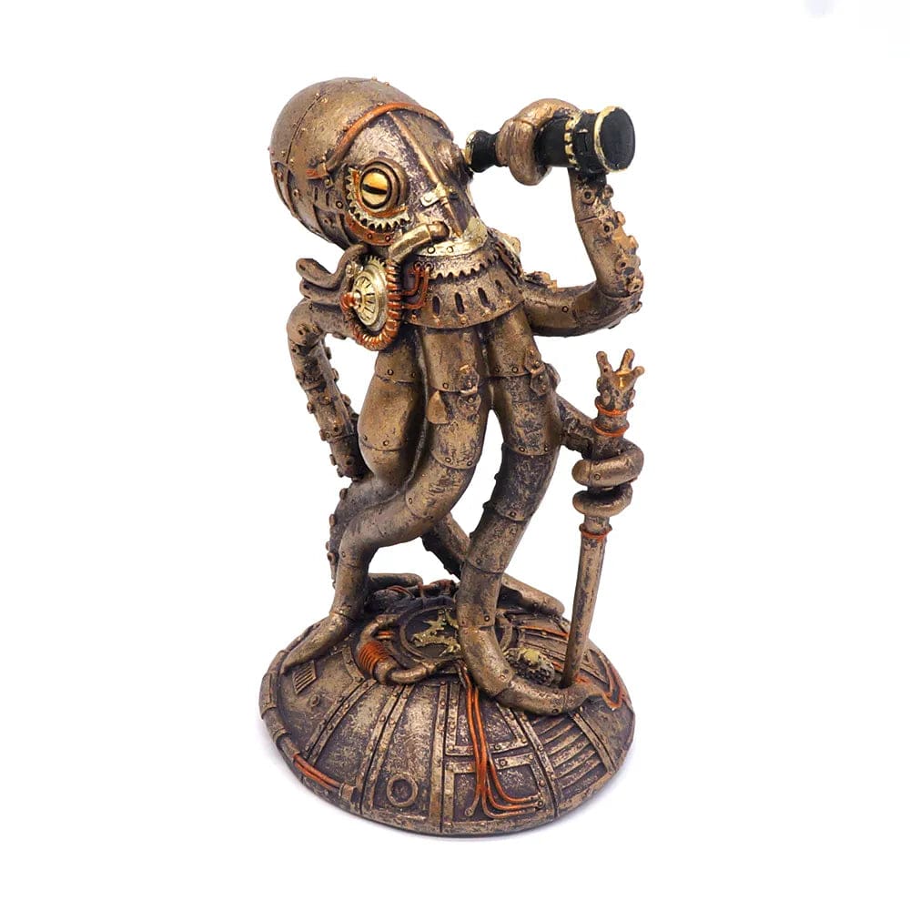ALDO Décor>Artwork>Sculptures & Statues Steampunk Seabed Hiker Octopus Figurine Statue