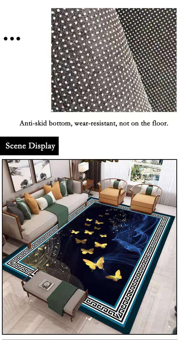 ALDO Decor > Rugs Modern 3D Design Butterfly's Luxury Non-Slip Rug Carpet
