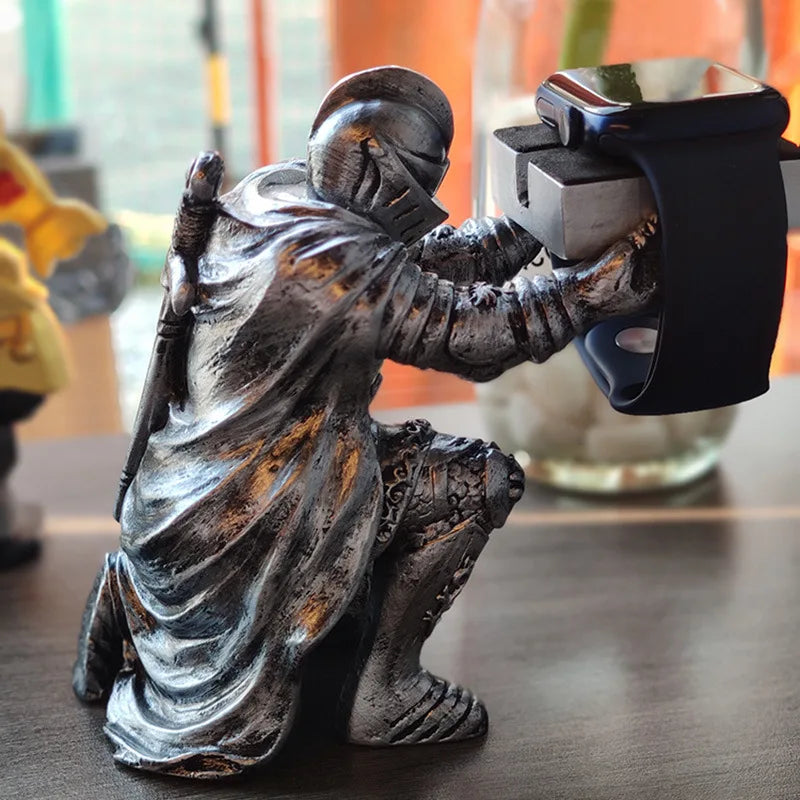 ALDO Décor > Watches King Arthur Knite Apple Watch Stand for Charging Display Watch Holder Case with Charging Cable