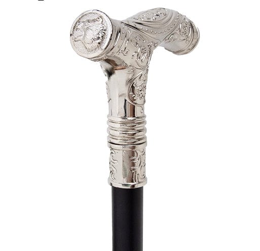 ALDO Health Care Mobility & Accessibility Canes & Walking Sticks Bear Head Luxury Curve Line Type Walking Cane Fashion Gentleman Walking Stick