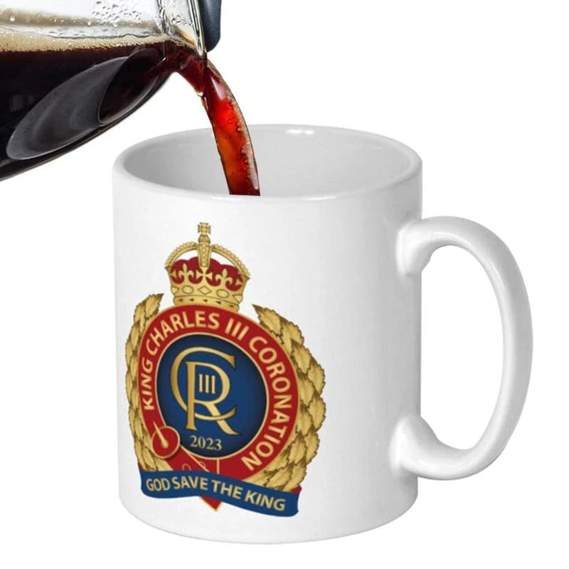 ALDO Hobbies & Creative Arts > Collectibles > Collectible Coins & Currency 9.5*height 8cm/3.7*3.1in / 4 / Ceramic Great Britain King 2023 Charles III Coronation Mug
