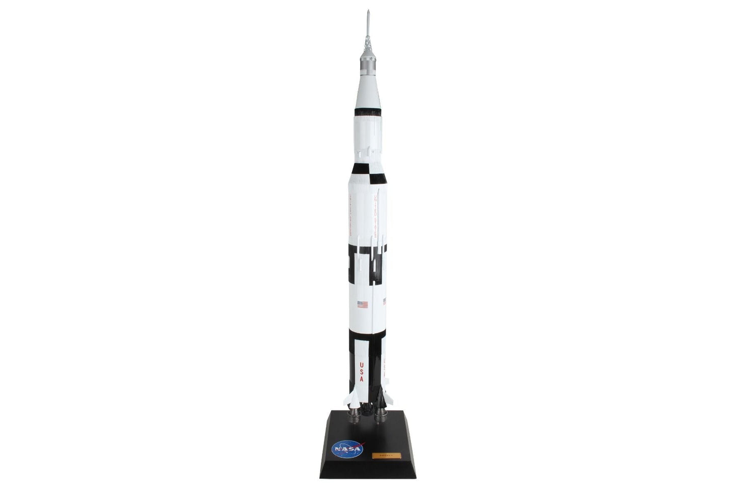ALDO > Hobbies & Creative Arts> Collectibles> Scale Model 43.50" tall x 7.75" wide at base / New / wood NASA Saturn V Legendary Moon Rocket XLarge LSV Wood Model Spacecraft
