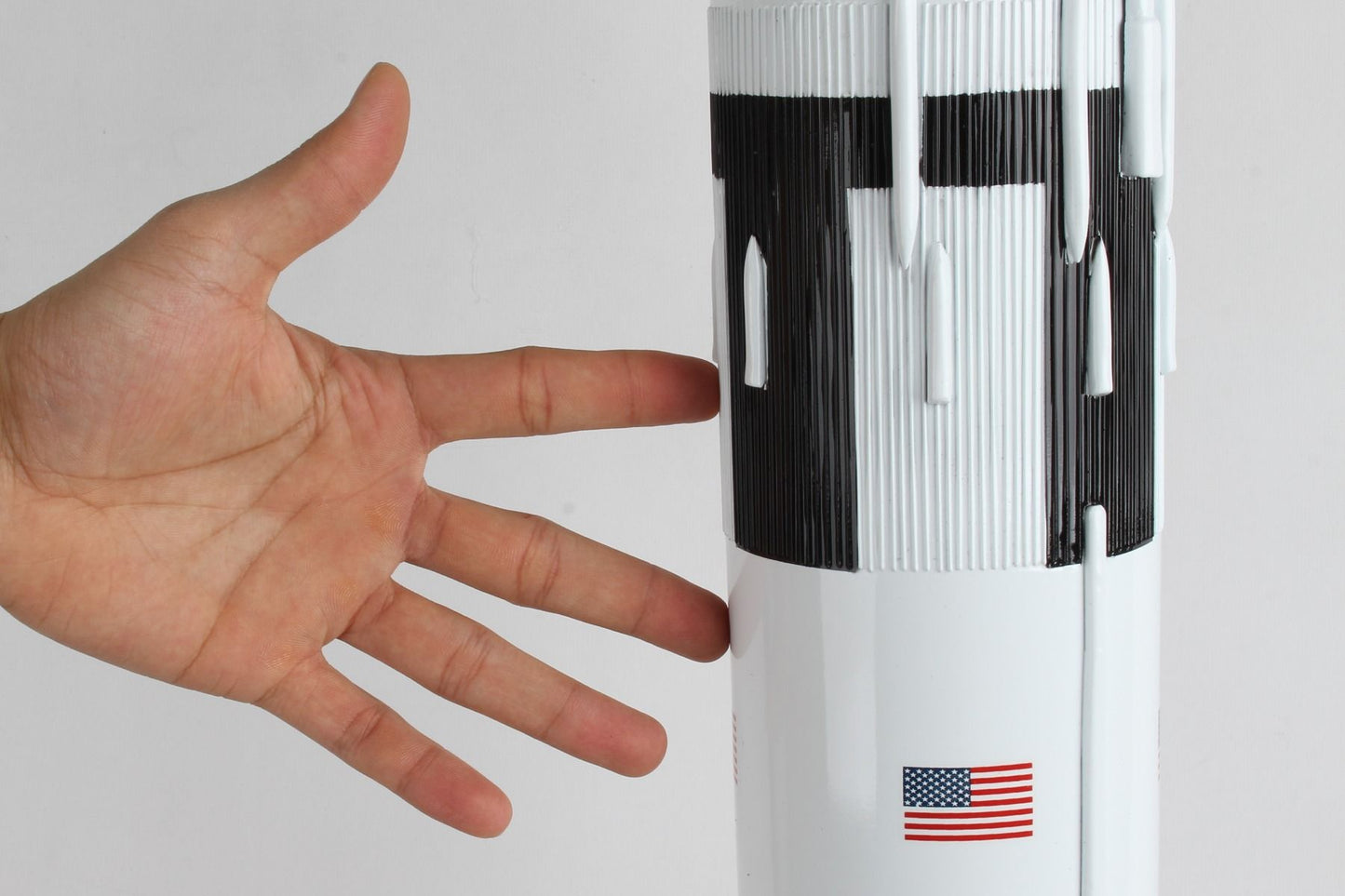 ALDO > Hobbies & Creative Arts> Collectibles> Scale Model 43.50" tall x 7.75" wide at base / New / wood NASA Saturn V Legendary Moon Rocket XLarge LSV Wood Model Spacecraft