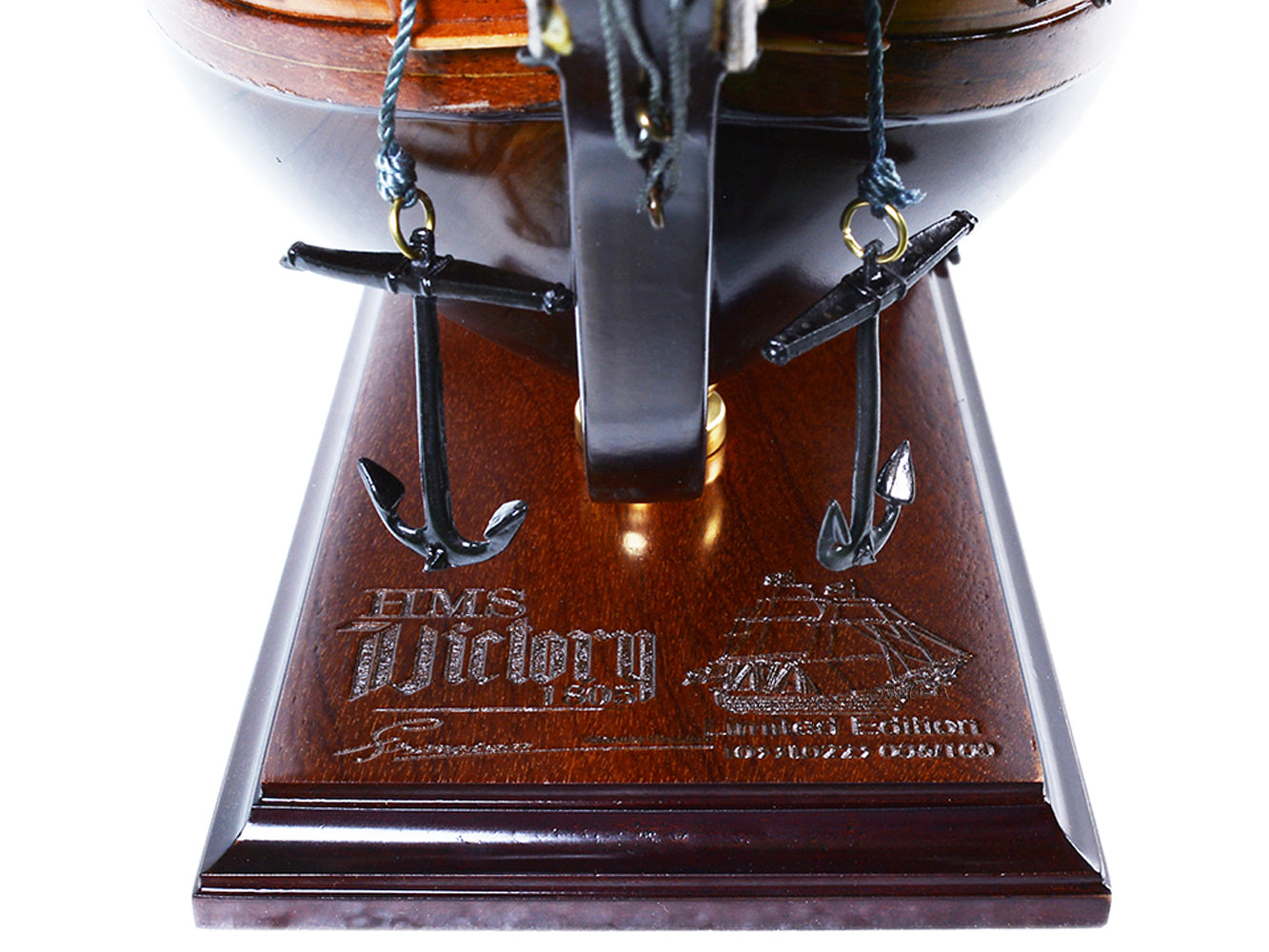 ALDO Hobbies & Creative Arts> Collectibles> Scale Model HMS Victory Admiral Nelsons Flagship Tall Ship Limited Edition Full Crooked Sails Wood Model Sailboat Assembled