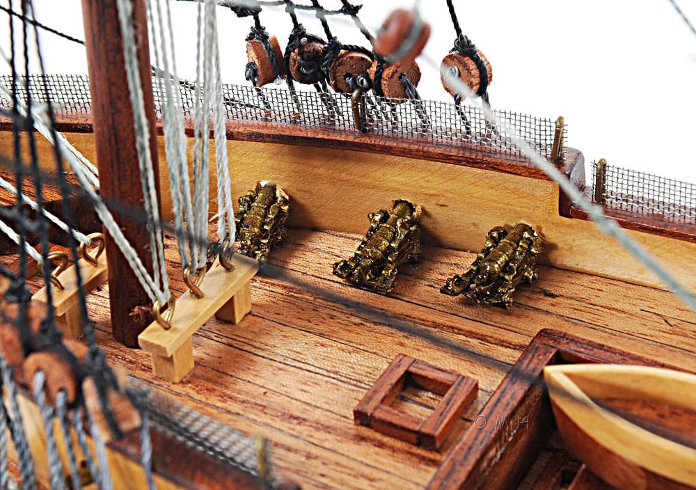 ALDO Hobbies & Creative Arts> Collectibles> Scale Model L: 26.5 W: 11 H: 49.75 Inches / NEW / Wood USS Constitution Tall Ship Wood Small Model Sailboat Assembled with Floor Display Case