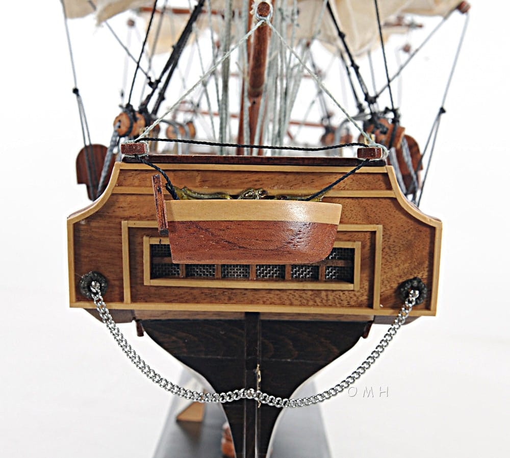ALDO Hobbies & Creative Arts> Collectibles> Scale Model L: 26.5 W: 11 H: 49.75 Inches / NEW / Wood USS Constitution Tall Ship Wood Small Model Sailboat Assembled with Floor Display Case