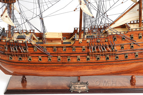 ALDO Hobbies & Creative Arts> Collectibles> Scale Model L: 36.7 W: 11.75 H: 31.7 Inches / NEW / Wood De Zeven Provinciën Dutch Roya Navy Tall Ship Wood Large Model Sailboat Assembled