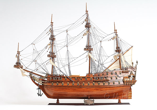 ALDO Hobbies & Creative Arts> Collectibles> Scale Model L: 36.7 W: 11.75 H: 31.7 Inches / NEW / Wood De Zeven Provinciën Dutch Roya Navy Tall Ship Wood Large Model Sailboat Assembled