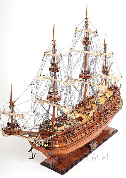 ALDO Hobbies & Creative Arts> Collectibles> Scale Model L: 36.7 W: 11.75 H: 31.7 Inches / NEW / Wood De Zeven Provinciën Dutch Roya Navy Tall Ship Wood Large Model Sailboat Assembled