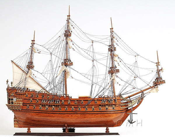 ALDO Hobbies & Creative Arts> Collectibles> Scale Model L: 36.7 W: 11.75 H: 31.7 Inches / NEW / Wood De Zeven Provinciën Dutch Roya Navy Tall Ship Wood Large Model Sailboat Assembled