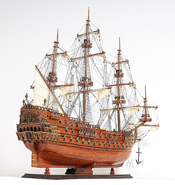 ALDO Hobbies & Creative Arts> Collectibles> Scale Model L: 36.7 W: 11.75 H: 31.7 Inches / NEW / Wood De Zeven Provinciën Dutch Roya Navy Tall Ship Wood Large Model Sailboat Assembled