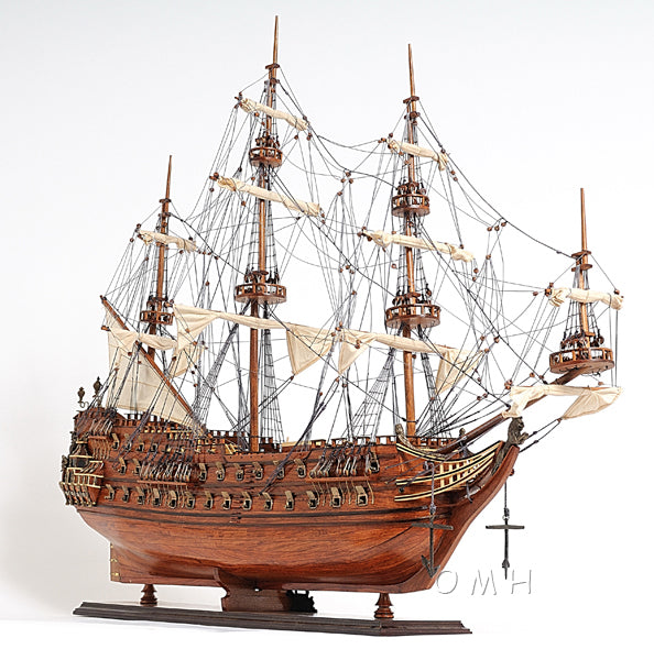 ALDO Hobbies & Creative Arts> Collectibles> Scale Model L: 36.7 W: 11.75 H: 31.7 Inches / NEW / Wood De Zeven Provinciën Dutch Roya Navy Tall Ship Wood Large Model Sailboat Assembled